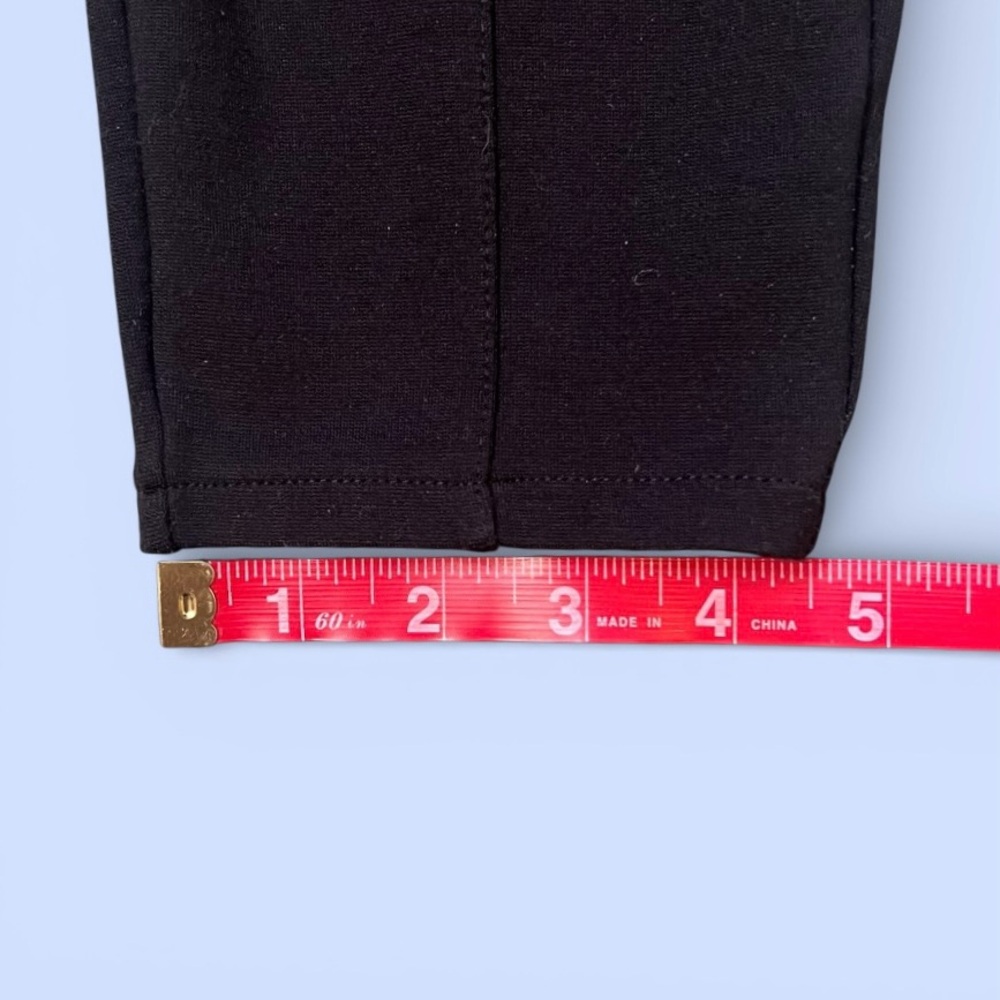 Maurice’s Black Skinny Ankle Pull On Pants Leggings Zipper‎ Detailing Sz M Short - Picture 13 of 14